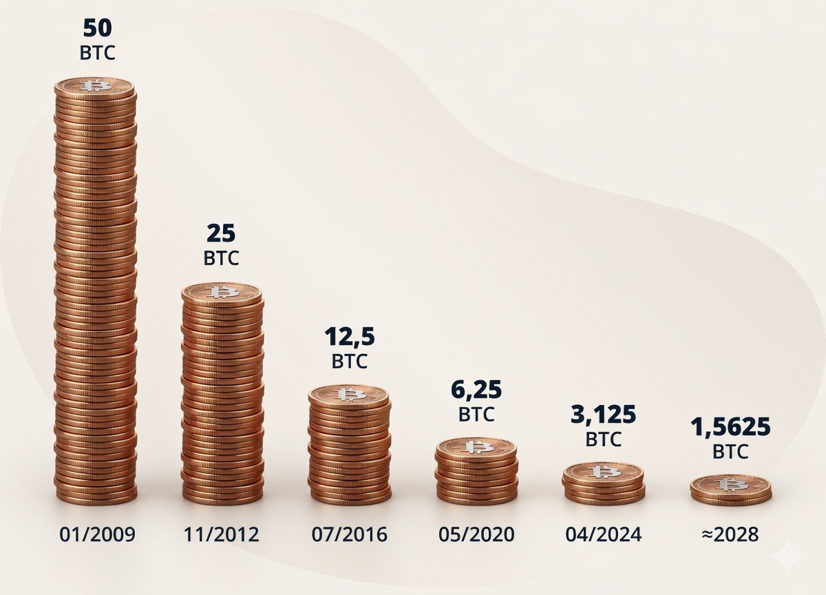 bitcoin supply timeline
