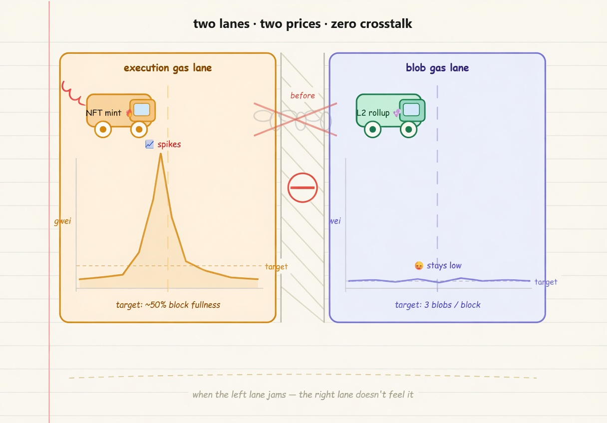 separate blob fee market
