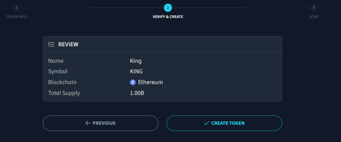 review token profile and verification