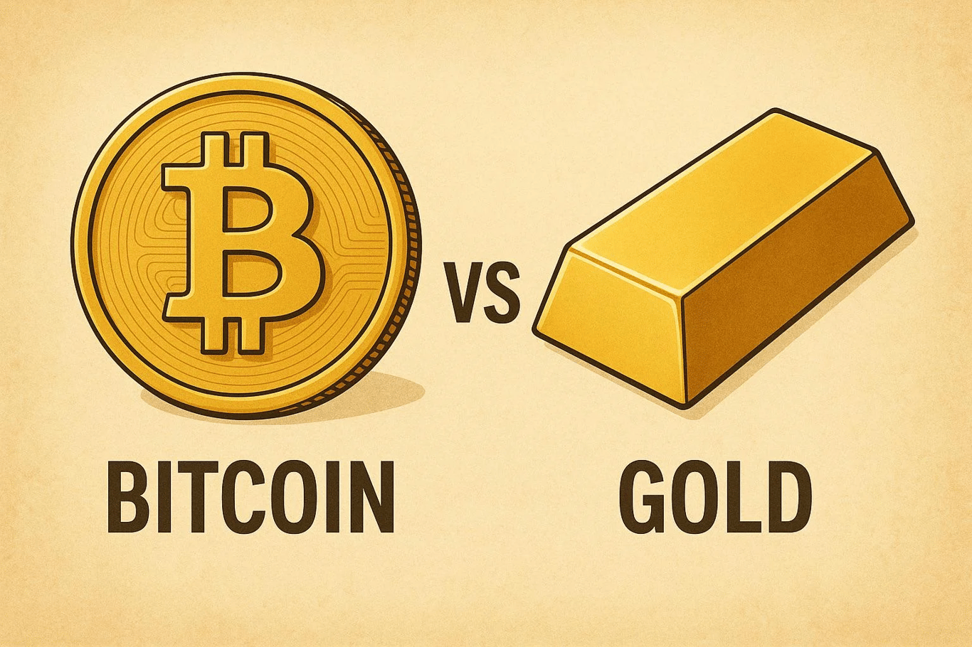 bitcoin vs gold historical performance