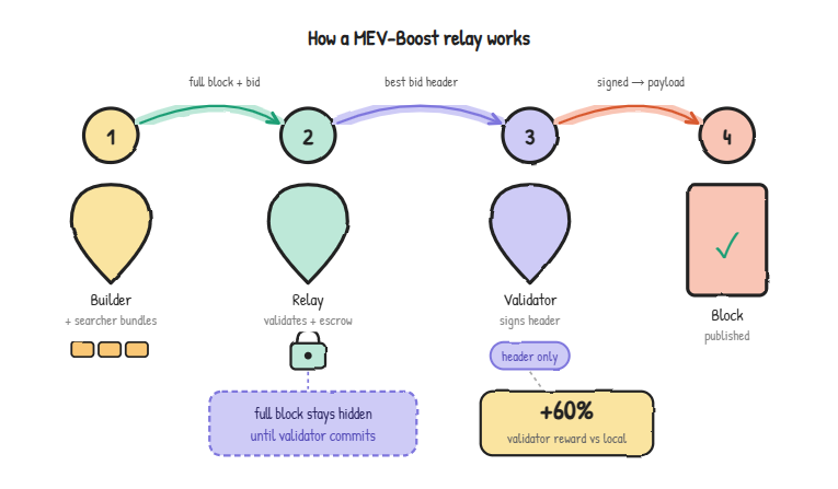 how does a mev-boost relay work
