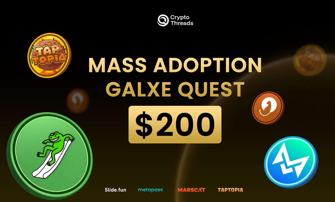Slide.fun & Friends Launch Mass Adoption Quest: Explore 4 Web3 Ecosystems and Earn $200 USDT Rewards