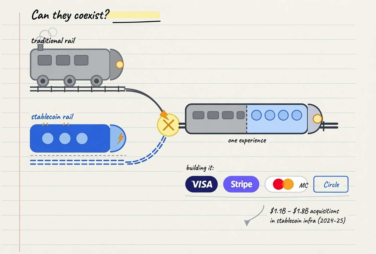 can stablecoins and traditional payments coexist