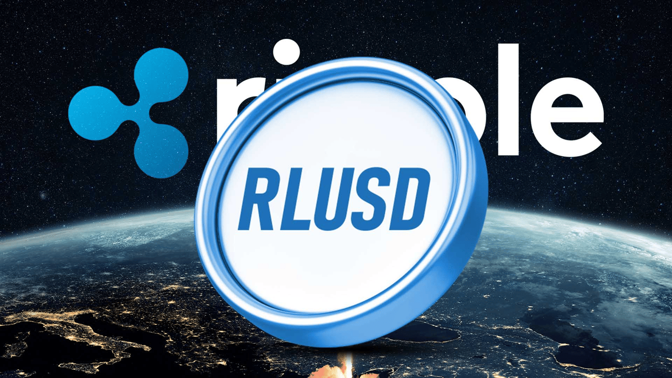 Ripple USD stablecoin illustration showing RLUSD as an enterprise settlement asset for institutional payments.