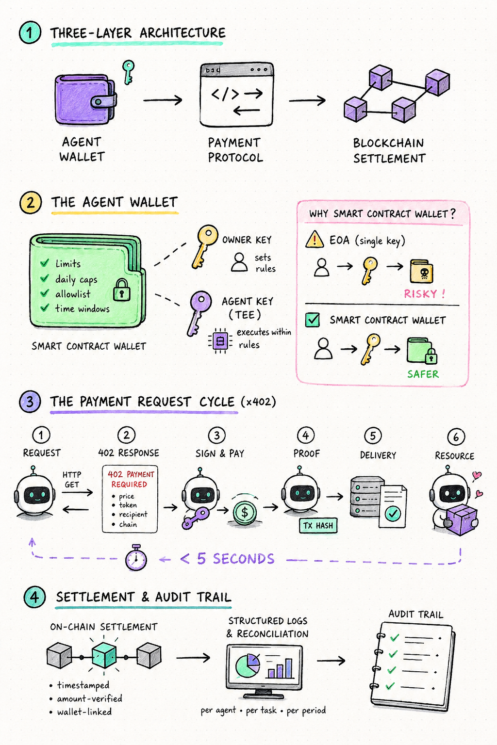 how ai stablecoin payments work