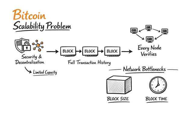 Illustration of the Bitcoin scalability limits.