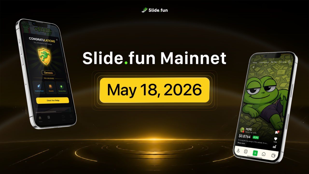 Slide.fun Mainnet: Enter the Telegram-Native Meme Era