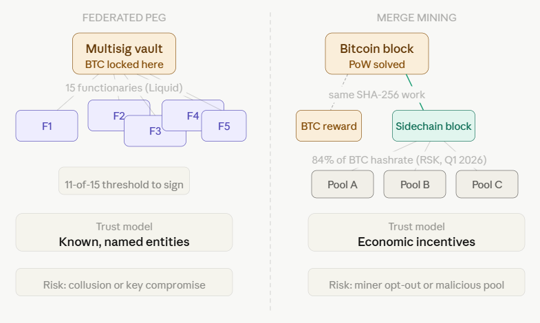 federation vs. merge mining