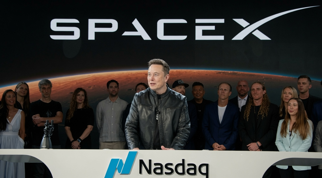 SpaceX joins Nasdaq-100