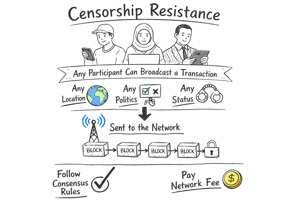 What is censorship resistance in Bitcoin?