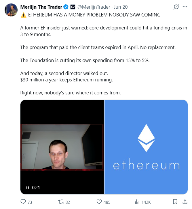 ethereum foundation's $30m funding gap