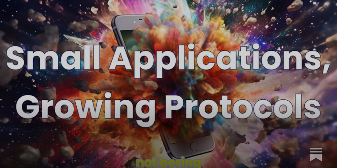 Small Applications, Growing Protocols