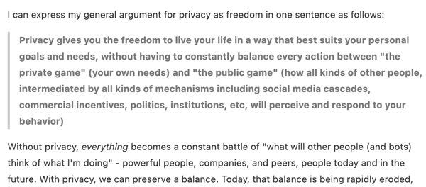 From Vitalik's privacy article: Is this also the case for normies?