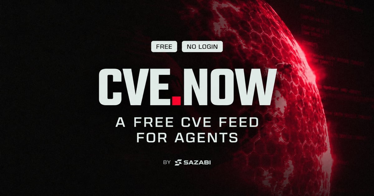 cve.now: a free CVE feed for agents
