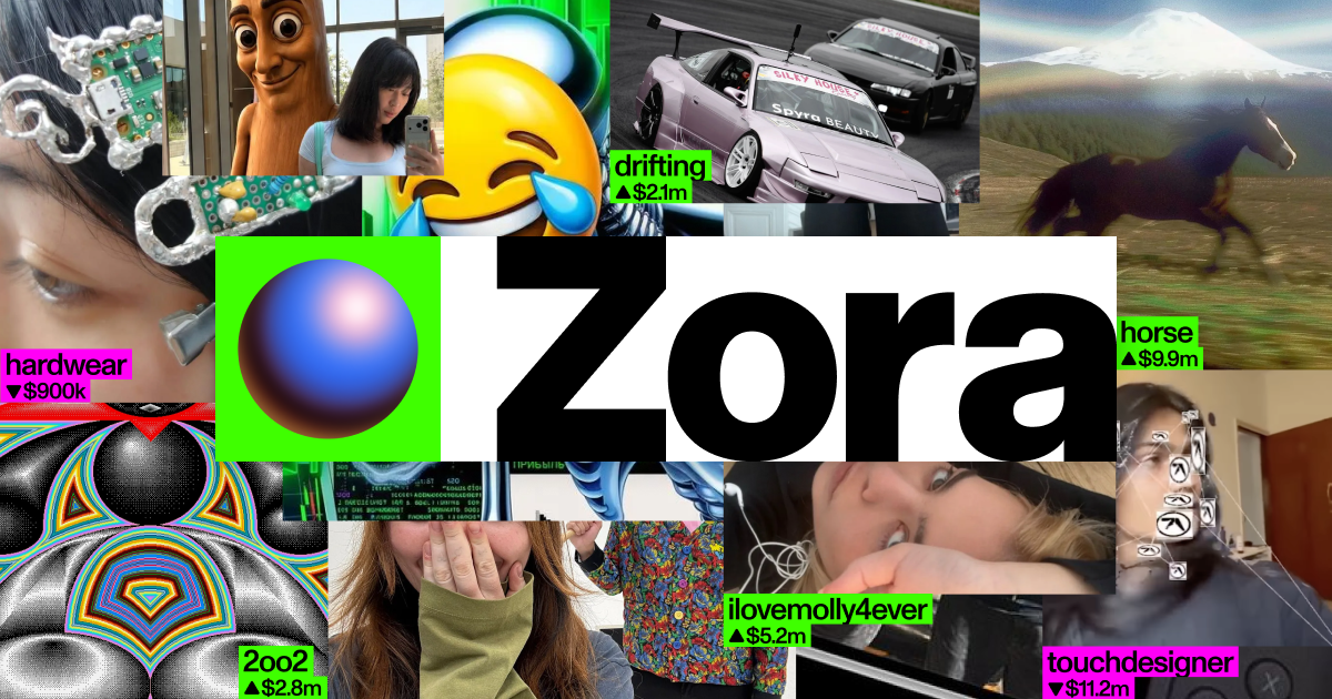 Top Zora creators by Market cap