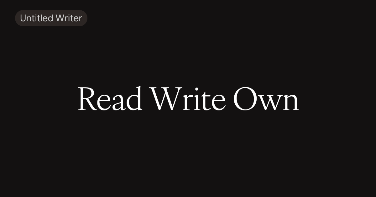 Read Write Own