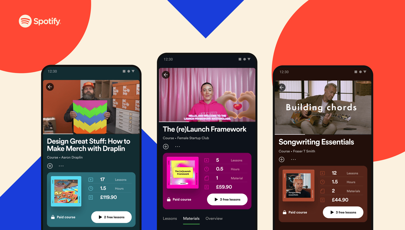 Spotify expands into video learning content – music included