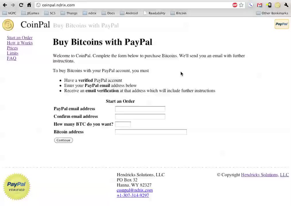 Buying Bitcoin using PayPal in 2010 for $0.30