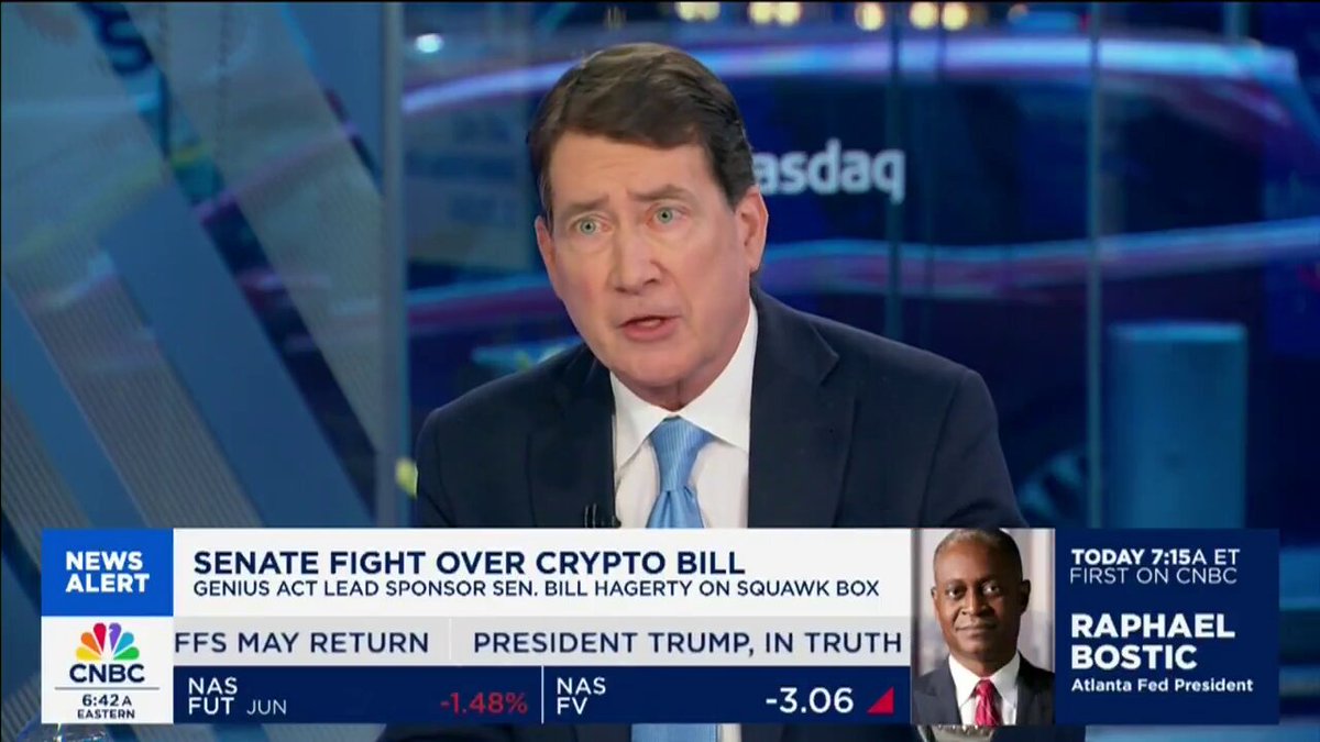 @WatcherGuru: Senator Hagerty predicts stablecoin issuers will dominate US treas