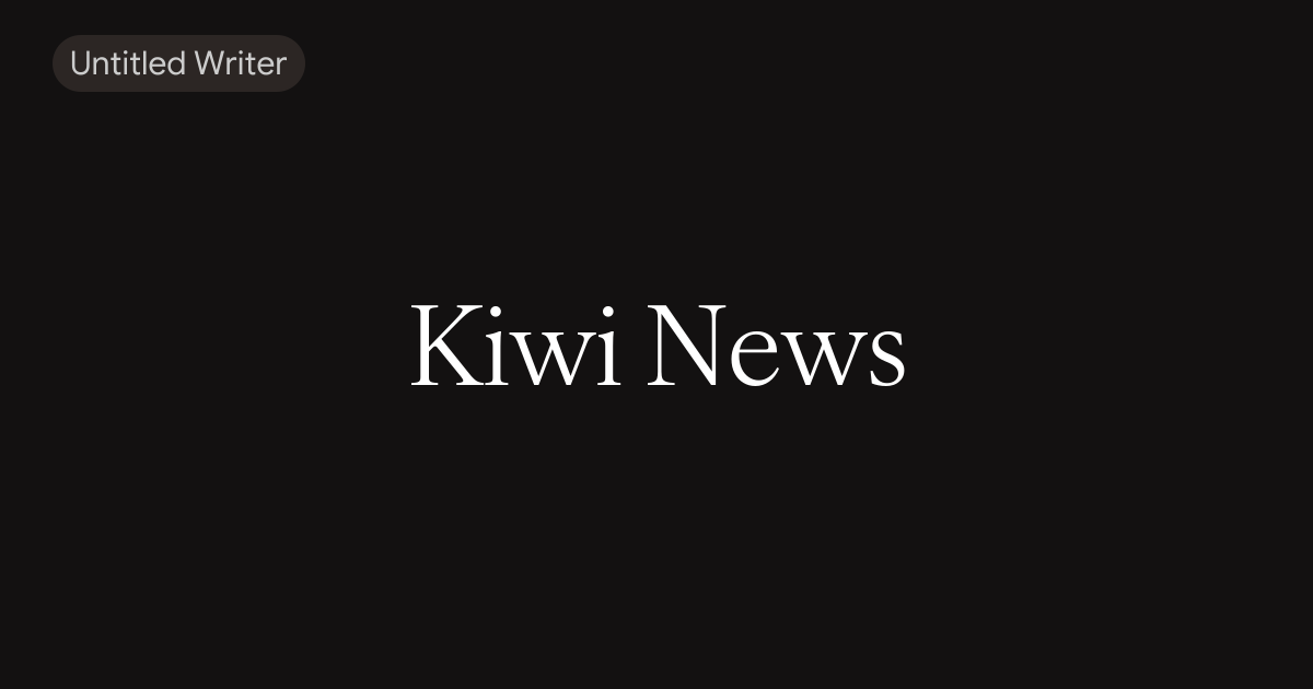 Sharing Kiwi News