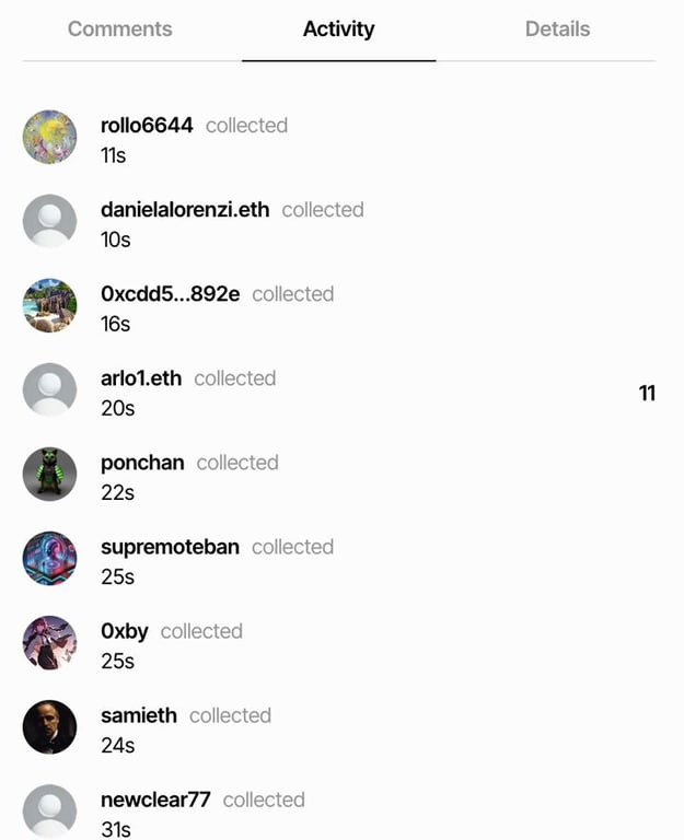 zora activity is now realtime