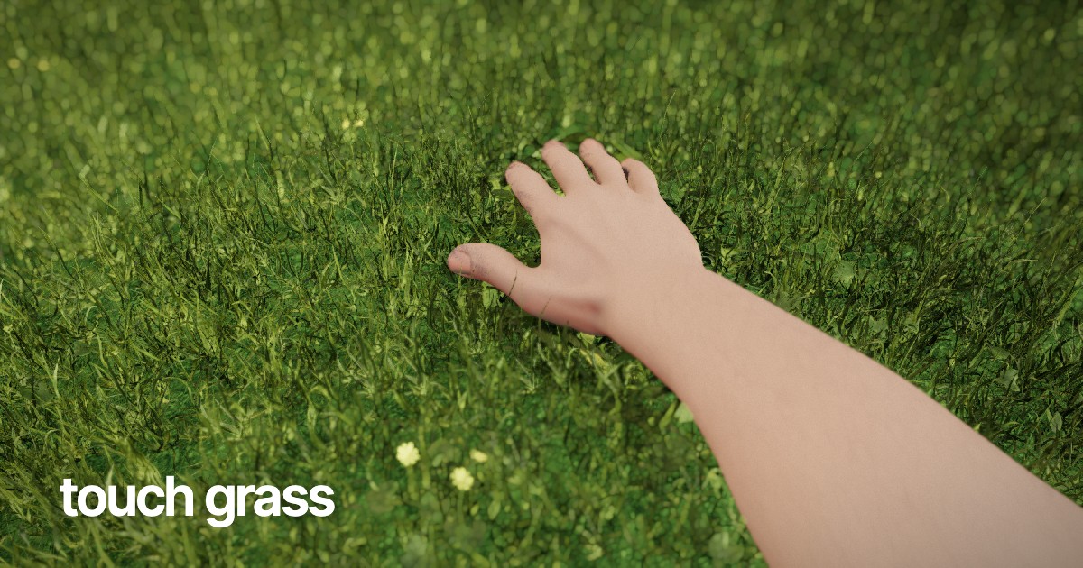 touch grass