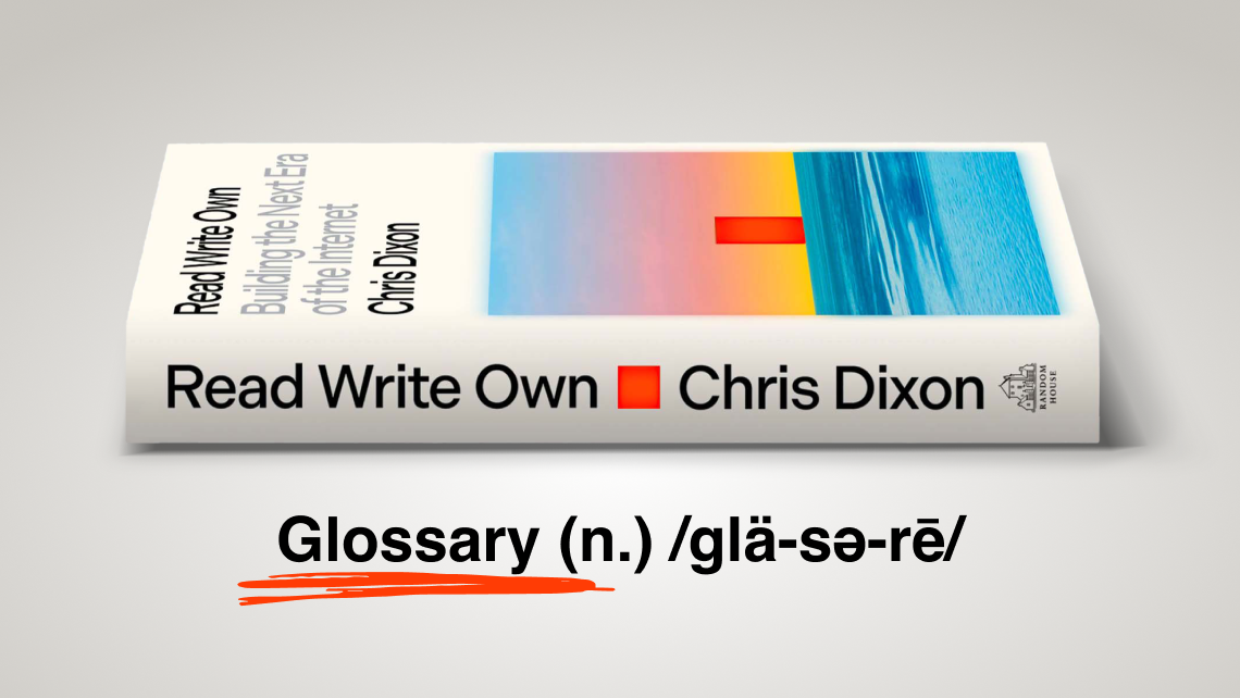 Blockchain & internet glossary (A–Z): Key terms from Read Write Own