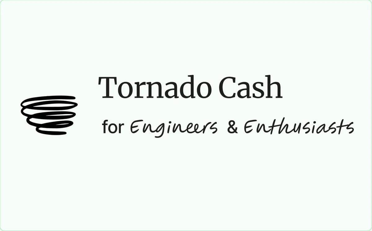 Tornado Cash: a reference manual for developers