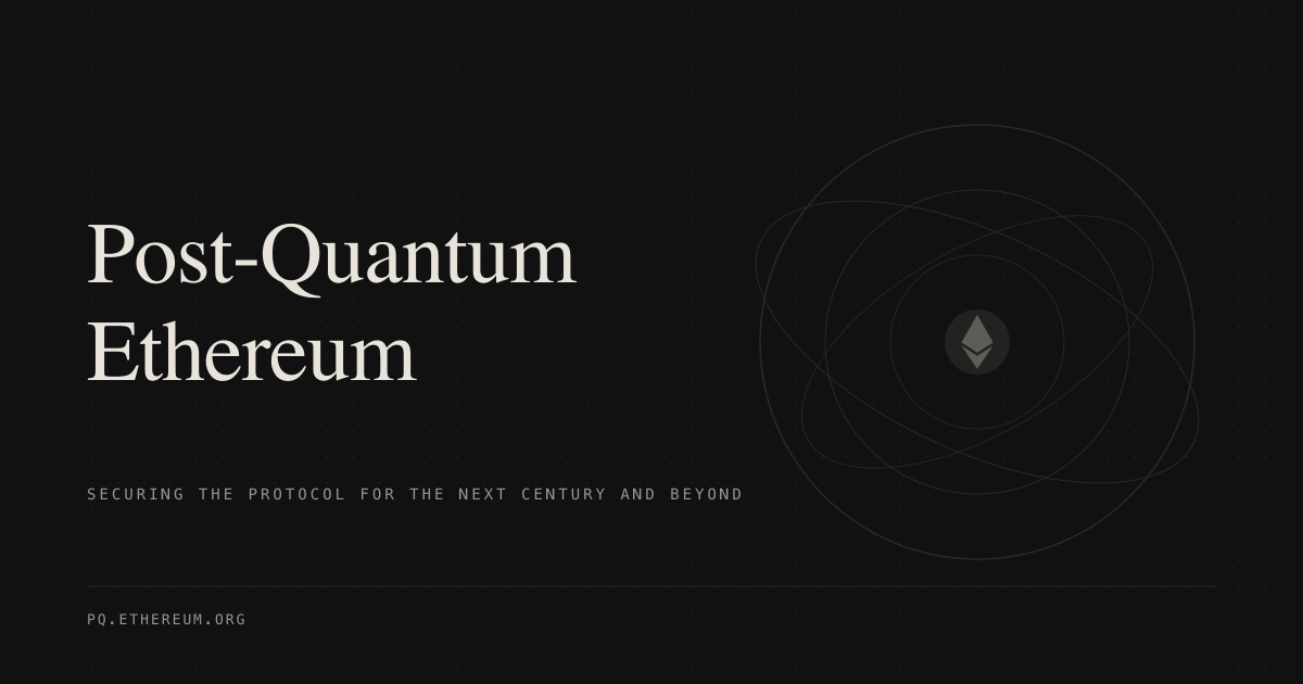 Post-Quantum Ethereum