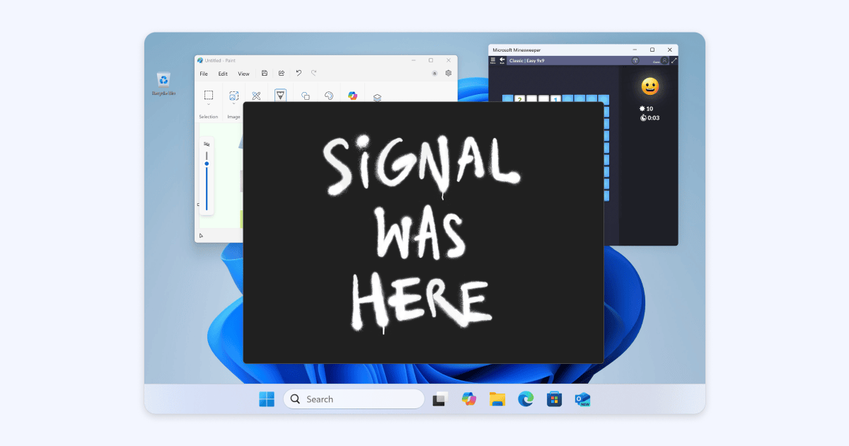 By Default, Signal Doesn't Recall