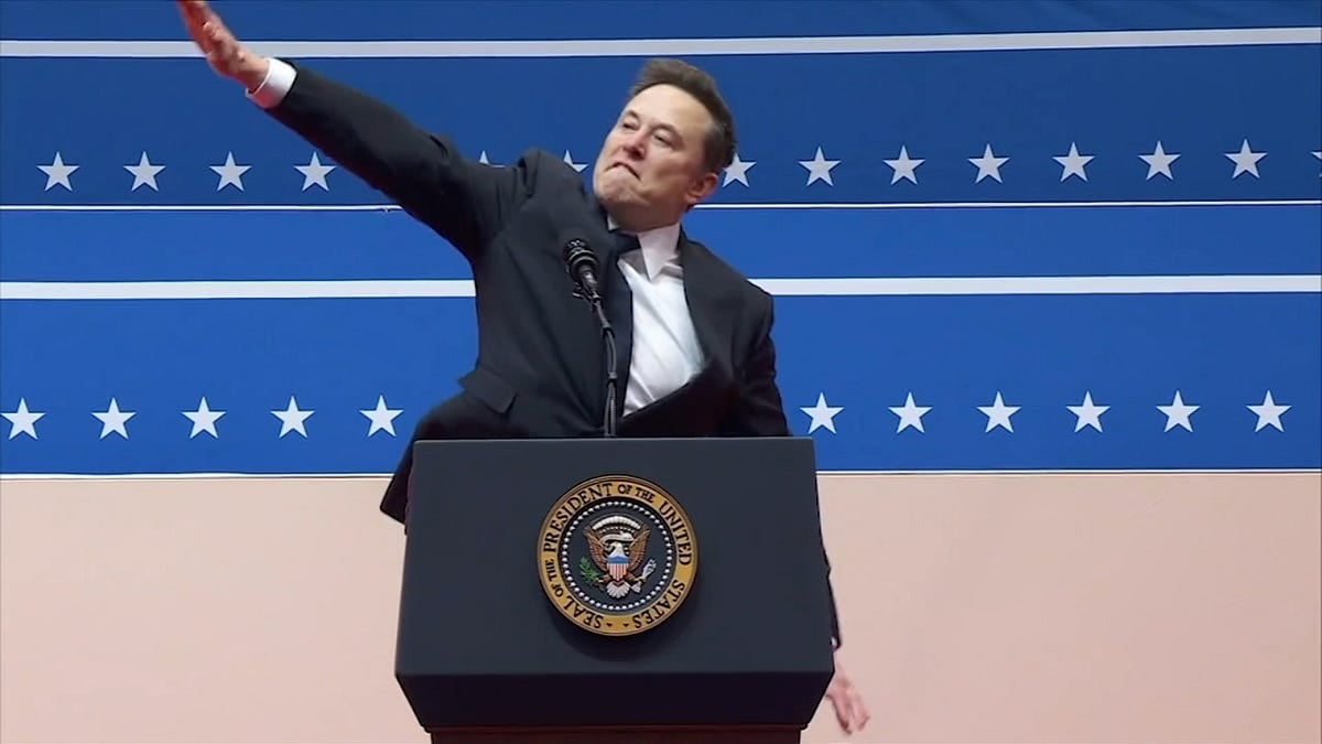 Elon Musk did the Nazi salute on live TV to prove he could