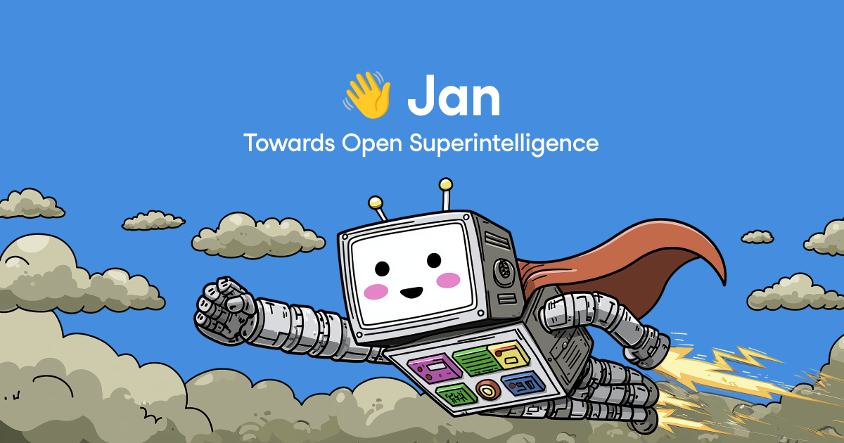 Jan runs an open source GPT alternative on your machine