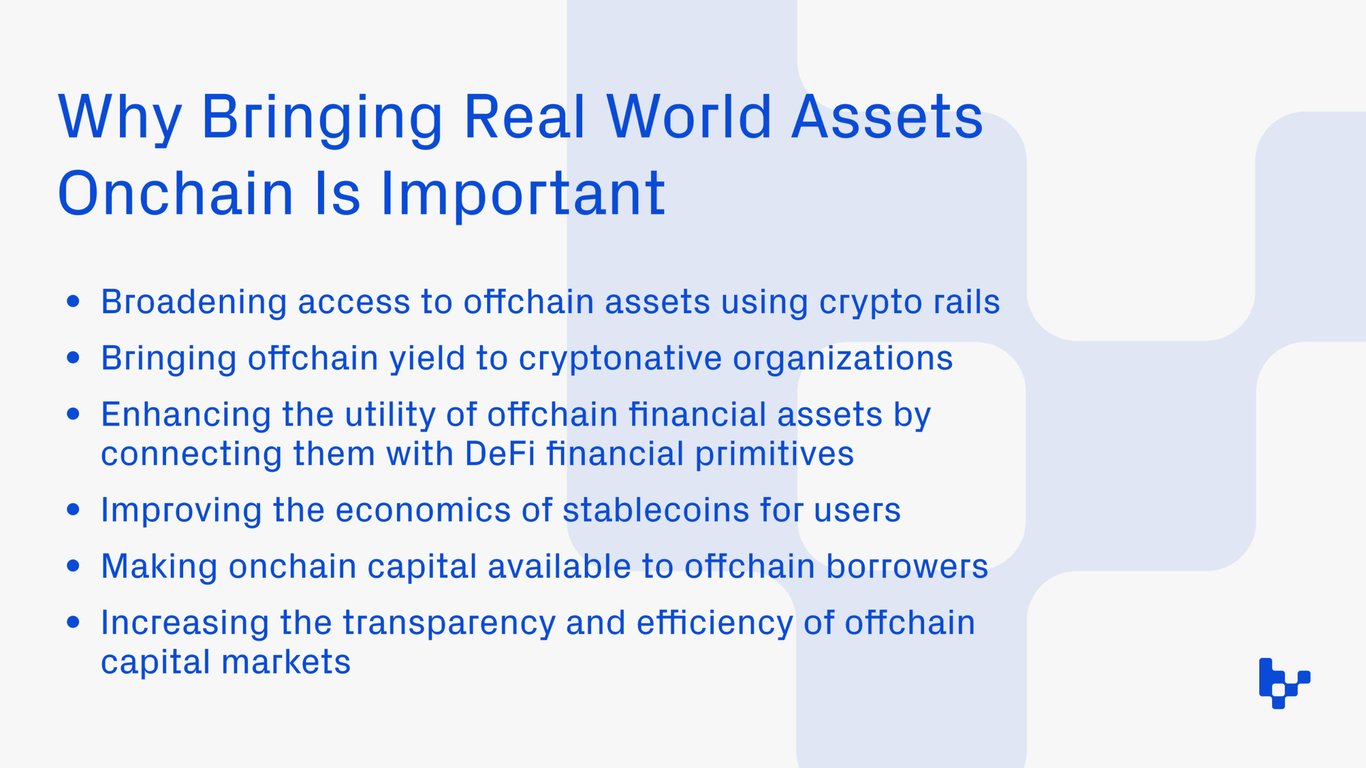 Why Bringing Real-World Assets Onchain Is Important