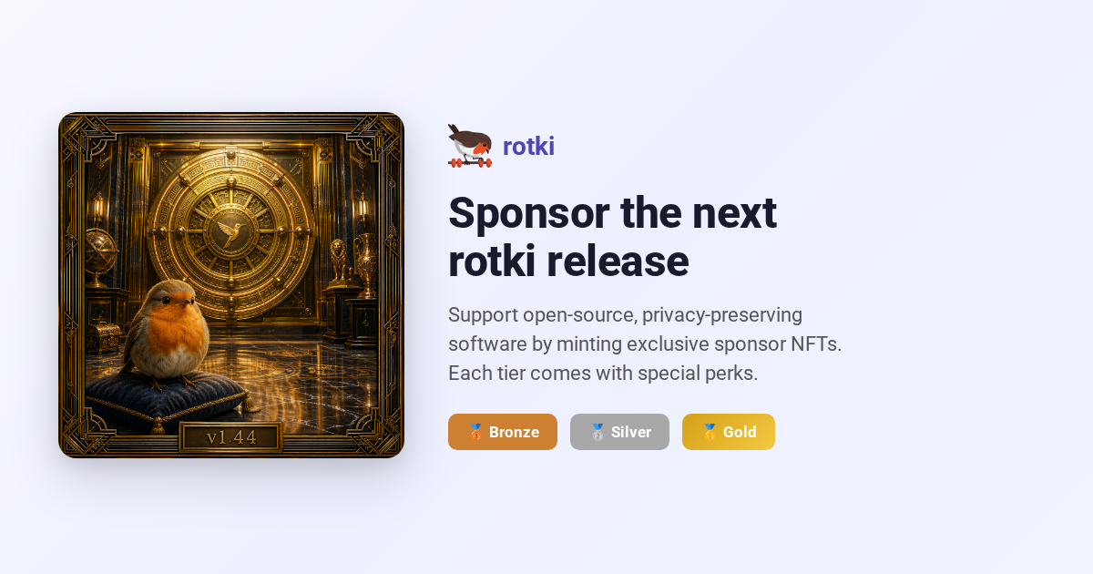 Sponsor next rotki release