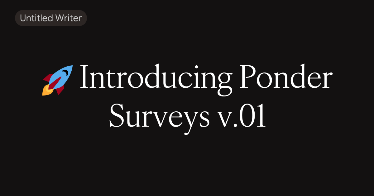 Ponder Social Surveys Launches Phase 2