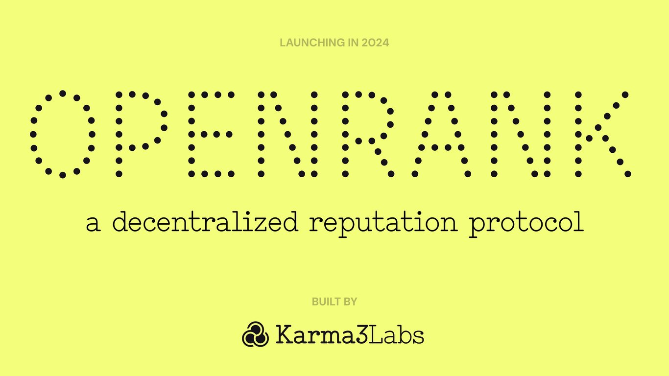OpenRank:  Decentralized Reputation Protocol