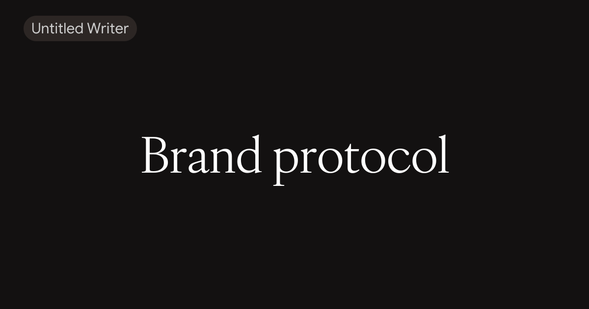 Brand protocol