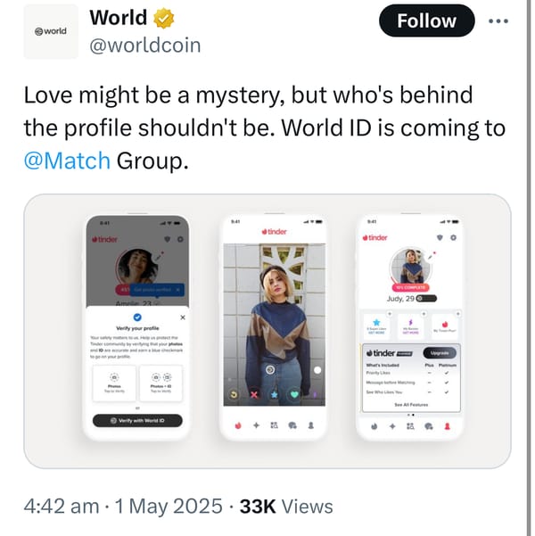 World ID is coming to Tinder
