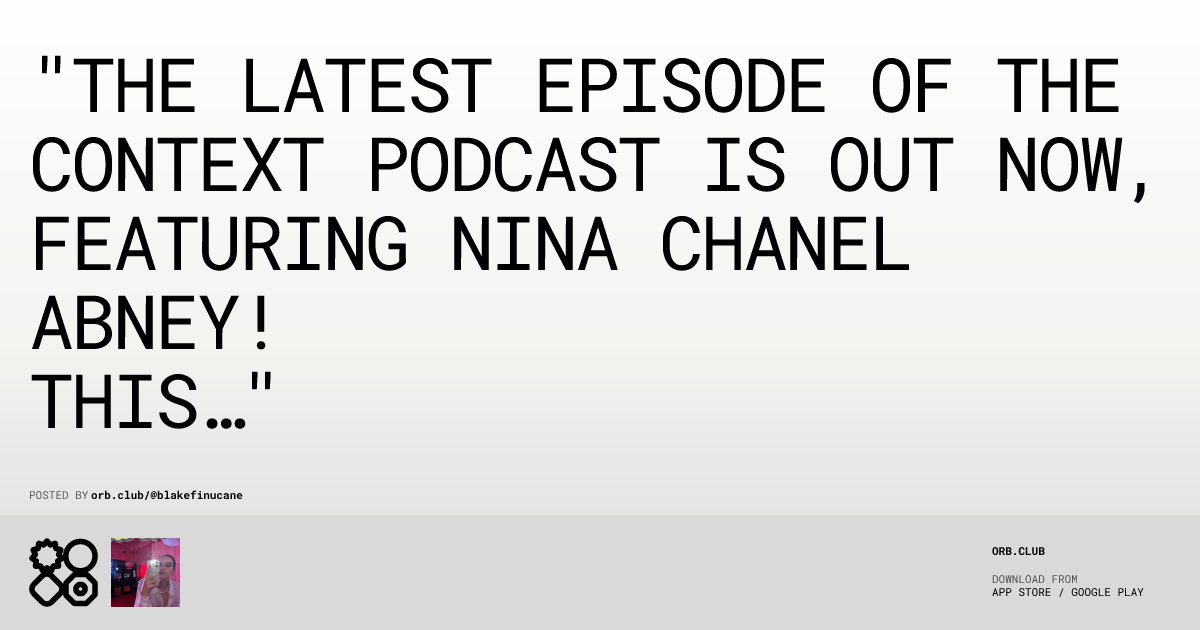 Context Podcast featuring Nina Chanel Abney