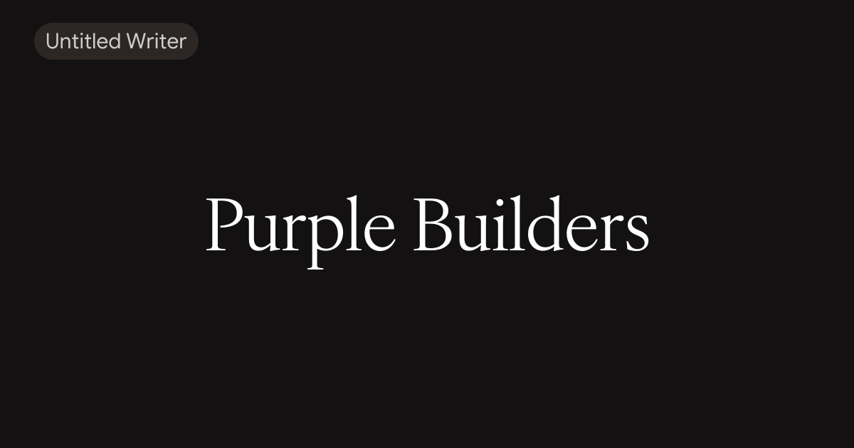 Purple Builders