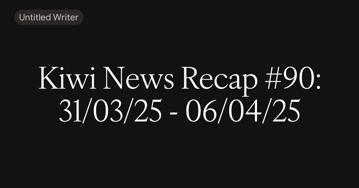 New version of Kiwi Weekly