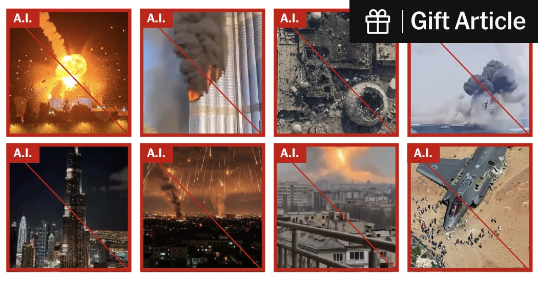 Cascade of A.I. Fakes About War With Iran Causes Chaos Online