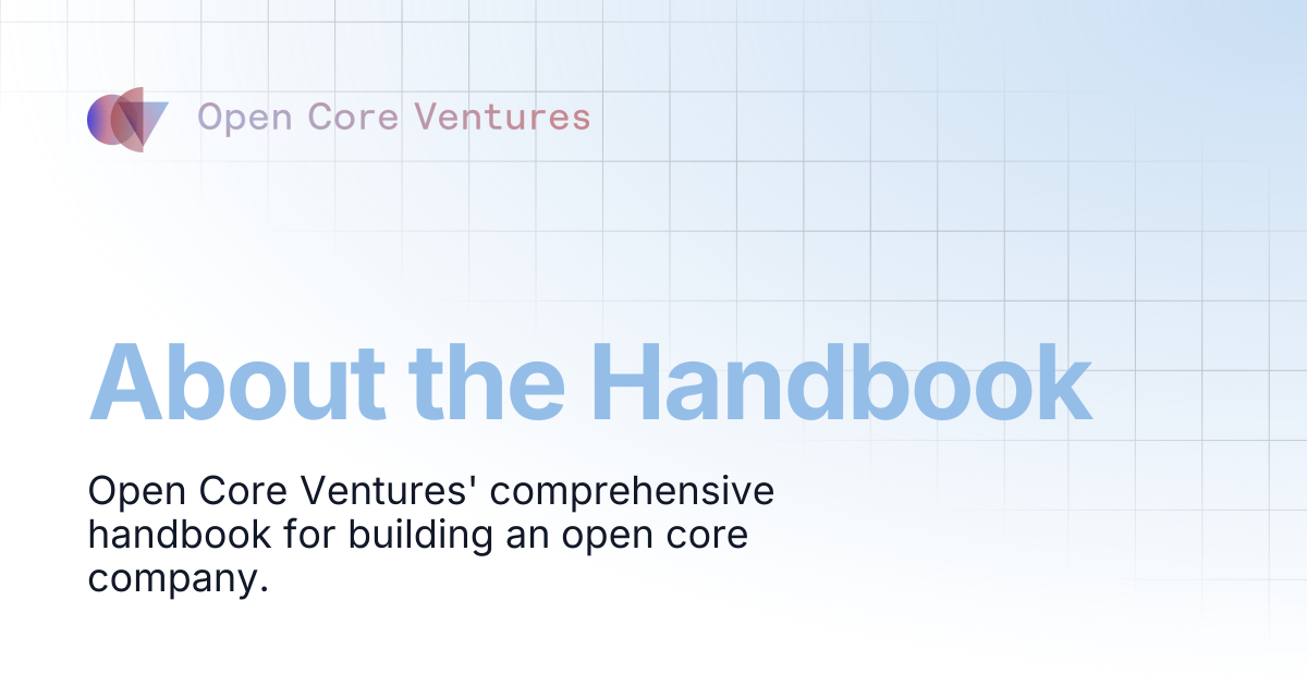 Open Core Ventures Handbook