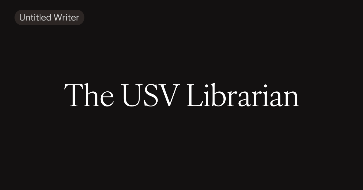The USV Librarian