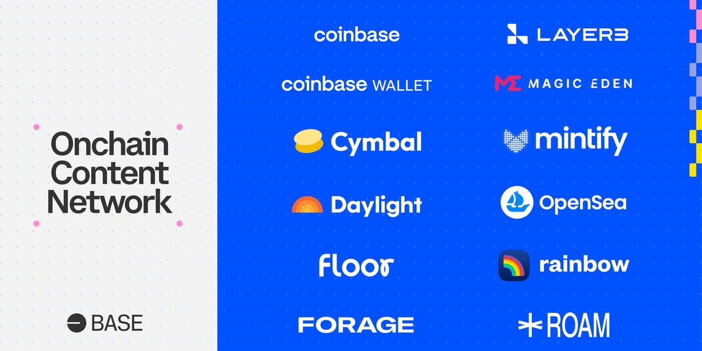 Onchain Content Network organized by Base. 