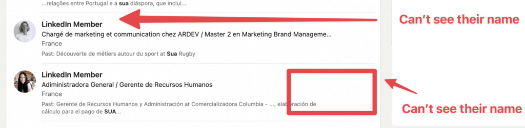 hors réseau linkedin