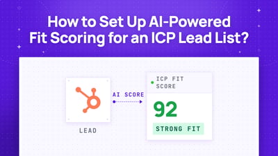 How to Set Up AI-Powered Fit Scoring for an ICP Lead List? (2026)