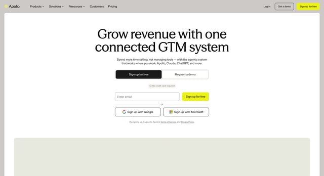 apollo homepage 2026