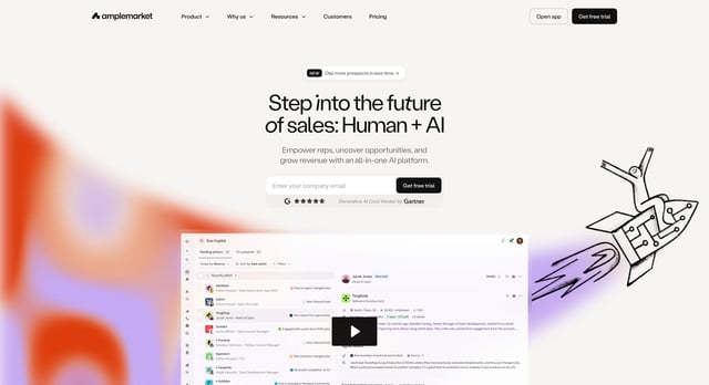 amplemarket homepage 2026