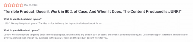 lyne review G